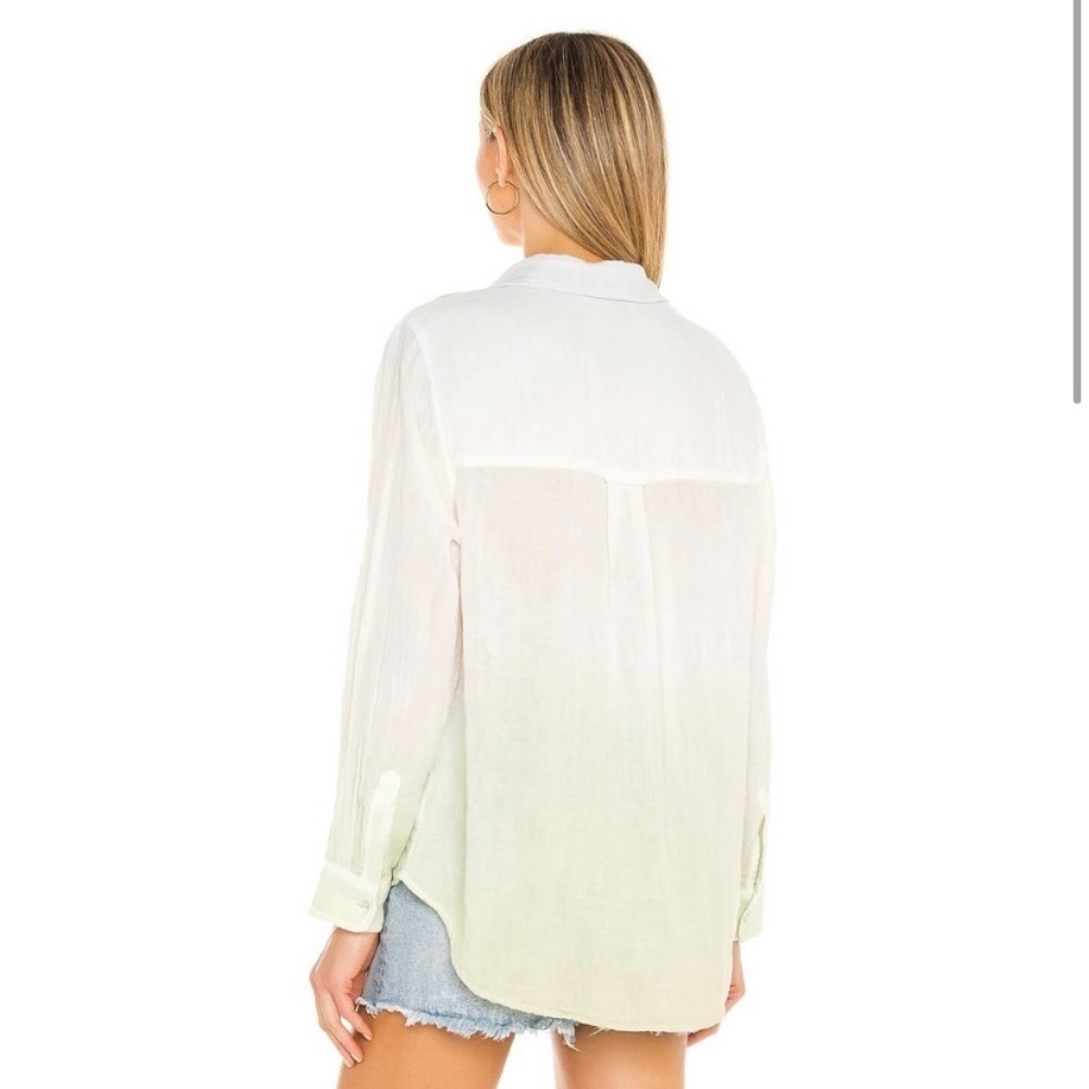 Rails Ellis Button Down Blue Mint Ombre Dip Dye T… - image 2